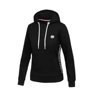 Bluzy sportowe damskie - Bluza damska Pitbull z kapturem French Terry La Canada - miniaturka - grafika 1