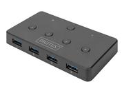 Switche - DIGITUS USB 3.0 Sharing Switch 2 in 4 - miniaturka - grafika 1