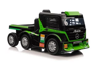 Auto Na Akumulator Mercedes + Naczepa XMX622B  Zielony LCD - Pojazdy elektryczne dla dzieci - miniaturka - grafika 1
