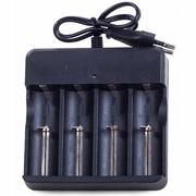 Latarki - akcesoria - Ładowarka + 4 Akumulatorki 18650 Ogniwa Baterie - miniaturka - grafika 1