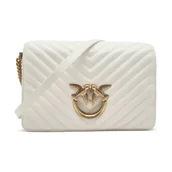 Torebki damskie - Pinko Skórzana torebka na ramię LOVE CLICK CLASSIC SHEEP NAPPA - miniaturka - grafika 1