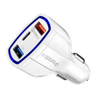 Wozinsky ładowarka samochodowa szybkie ładowanie Quick Charge 3.0 QC3.0 2xUSB / USB Typ C czarny (WCC-01) - Ładowarki samochodowe - miniaturka - grafika 8