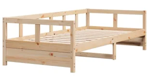 Łóżko jednoosobowe z litego drewna sosnowego 90x200 D4-R08 - Łóżka Łóżko jednoosobowe z litego drewna sosnowego 90x200 D4-R08 - Łóżka - miniaturka - grafika 1