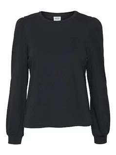 Koszulki i topy damskie - VERO MODA Women's VMKERRY LS O-Neck TOP VMA NOOS T-Shirt, czarny, XXL, czarny, XXL - grafika 1