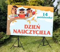 Dekoracje domu - DZIEŃ NAUCZYCIELA 250x150cm - BANER DO SZKOŁY I PRZEDSZKOLA - miniaturka - grafika 1
