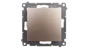 Wyłączniki światła i elektryczne - Simon KONTAKT- Przycisk Pojedynczy ZWIERNY BEZ PIKTOGRAMU 10AX ZŁOTY MAT 54 - miniaturka - grafika 1