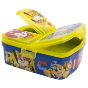 Zestawy naczyń dla dzieci - PSI PATROL Pudełko Organizer Lunchbox 4 komory Śniadaniówka Pojemnik na Przekąski i Kanapki - miniaturka - grafika 1