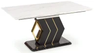 Stoły - Rozkładany prostokątny stół biały + czarny B8-H14 - miniaturka - grafika 1