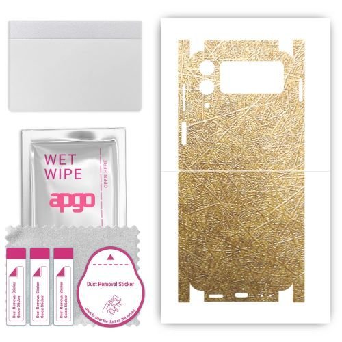 folia naklejka skórka strukturalna na TYŁ+BOKI do Samsung Galaxy Z Flip4 - Tkanina Włókno - apgo SKINS