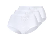 Majtki damskie - esmara® Majtki figi damskie z bawełny, 3 pary (Biały, XL(48/50)) - miniaturka - grafika 1