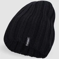 Czapki męskie - Czapka HI-TEC Zimowa Unisex Pleciona Czarna RUPERT BLACK - miniaturka - grafika 1