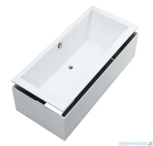 Schedpol Schedline Vinca SET wanna prostokątna z nośnikiem styropianowym 180x80cm 3WST.VS3P-18080 | - Wanny z hydromasażem - miniaturka - grafika 1