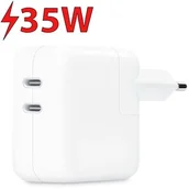 Ładowarki do telefonów - Apple 35W 2xUSB-C Biała - miniaturka - grafika 1