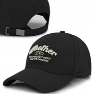 Czapki i chusty sportowe męskie - Czapka z daszkiem bejsbolówka WHETHER bawełniana CZARNA Pako Jeans - miniaturka - grafika 1