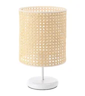 Lampy stojące - Lampa stołowa BOHO MIDI WHITE rattan naturalny - miniaturka - grafika 1
