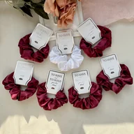 Ozdoby do włosów - TEMU 7 sztuk Eleganckich Gum do Włosów z Satyny, Czerwony i Biały , Miękka Tkanina, Słodki Styl, Idealne na Wesele, Wieczór Panieński, Prezenty dla - miniaturka - grafika 1