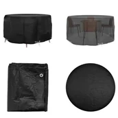 Pokrowce na meble ogrodowe - vidaXL Pokrowiec na meble ogrodowe 10 oczek Ø230x90 cm okrągły - Pokrowiec na meble ogrodowe - Pokrowce na meble ogrodowe - Pokrowiec ochronny na meble ogrodowe - Plandeka na meble ogrodowe - miniaturka - grafika 1