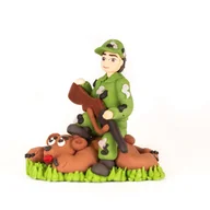 Dodatki do ciast w proszku - Myśliwy Leśniczy Figurka Cukrowa Na Tort - miniaturka - grafika 1