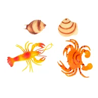 Figurki dla dzieci - Zwierzęta Morskie Zestaw Gumowych Figurek - miniaturka - grafika 1