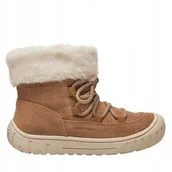 Śniegowce damskie - GEOX OMAR ŚNIEGOWCE DZIEWCZĘCE BRĄZOWE ZE SKÓRĄ 27 J3A - miniaturka - grafika 1