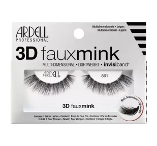 Ardell 3D Faux Mink 861 sztuczne rzęsy 1 szt dla kobiet Black - Sztuczne rzęsy i akcesoria - miniaturka - grafika 1