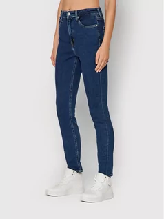 Spodnie damskie - Calvin Klein Jeans Jeansy J20J217450 Niebieski Skinny Fit - grafika 1