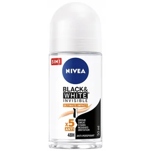 Nivea Black White invisible Ultimate Impact 5in1 - Dezodoranty i antyperspiranty dla kobiet - miniaturka - grafika 5