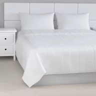 Narzuty - Dekoria Narzuta pikowana w pasy biały z połyskiem szer.260 × dł.210 cm Damasco 500-141-78 - miniaturka - grafika 1