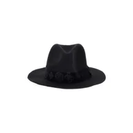 Czapki damskie - Damski Kapelusz GUESS FEDORA HAT AW9936WOL01-BLA – Czarny - miniaturka - grafika 1