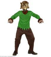 Stroje karnawałowe - Widmann Andreas kostium dziecięcy Werwolf, kombinezon i maski, 128, brązowy WDM00236 - miniaturka - grafika 1