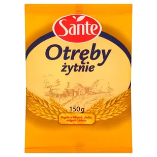 Sante Otręby ŻYTNIE 150g - Ziarna i nasiona roślin strączkowych - miniaturka - grafika 1