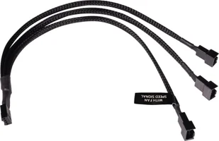 Alphacool Alphacool Y-Splitter 4-Pin auf 3x 4-Pin PWM 30cm - schwarz - Rozgałęźniki - miniaturka - grafika 1