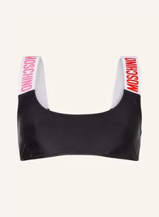 Stroje kąpielowe - Moschino Góra Od Bikini Bustier schwarz - grafika 1