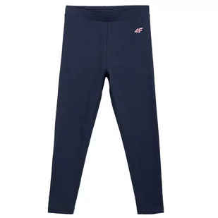 Legginsy dla dziewczynki 4F granatowe HJL21 JLEG001A 31S - Legginsy - miniaturka - grafika 1