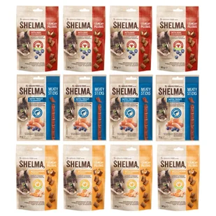 12x Mięsne przekąski dla kota Mix smaków Shelma - Przysmaki dla kotów - miniaturka - grafika 1