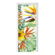 Naklejki na ścianę - Naklejka na drzwi HOMEPRINT Egzotyczne rośliny 95x205 cm - miniaturka - grafika 1