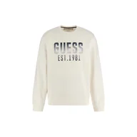 Bluzy męskie - Męska Bluza GUESS BEAU CN SWEATSHIRT M4RQ08KBK32-G018 – Biały - miniaturka - grafika 1