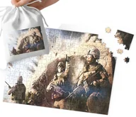 Puzzle - PUZZLE - WOJSKO CZOŁGI MILITARIA WZORY DLA CHŁOPCA 110EL + WORECZEK - miniaturka - grafika 1