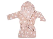 Szlafroki dla dzieci - UVIE Ciepły polarowy szlafrok dziecięcy beżowy druk - miniaturka - grafika 1