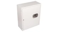 Rozdzielnie elektryczne - Sabaj System Szafka licznikowa natynkowa 1-licznikowa 3-fazowy 24 moduły IP31 490x580x220 Biała z zamkiem i szybą NRL 24 ZSZ - miniaturka - grafika 1