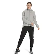 Spodnie damskie - Nike damskie spodnie sportowe W Nsw Tch Flc Pants czarny czarny/biały L - miniaturka - grafika 1