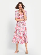 Sukienki - Olsen Sukienka codzienna 13001759 Kolorowy Regular Fit - miniaturka - grafika 1