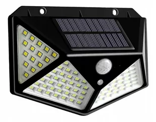LAMPA SOLARNA LED HALOGEN CZUJNIK RUCHU 100 LED - Lampy ogrodowe - miniaturka - grafika 1