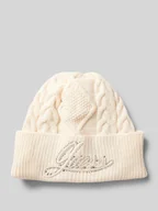 Czapki damskie - Czapka beanie z wyhaftowanym logo model ‘ROSELYN’ - miniaturka - grafika 1