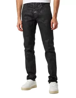 Spodnie męskie - Just Cavalli Spodnie męskie z 5 kieszeniami dżinsów, 900 czarne, 30 - grafika 1