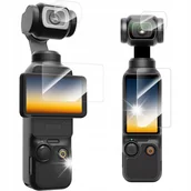 Kamery cyfrowe - akcesoria - Telesin 2x Szkło Hartowane Na Ekran i Obiektyw Do Kamery DJI Osmo Pocket 3 - miniaturka - grafika 1