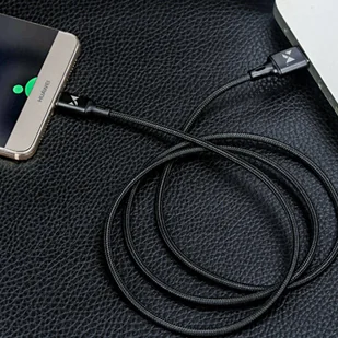 Wozinsky kabel USB - USB Typ C 2,4A 2m czarny(WUC-C2B) - Kable USB - miniaturka - grafika 9