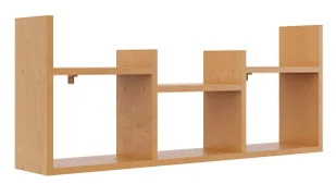 Nowoczesna półka ścienna w kolorze olcha Z2-P80 - Półki do salonu Nowoczesna półka ścienna w kolorze olcha Z2-P80 - Półki do salonu - miniaturka - grafika 1