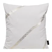 Poszewki na poduszki - Euro Firany Poszewka 45 x 45 Eurofirany Velvet Blink 34 Biały 1224545 - miniaturka - grafika 1