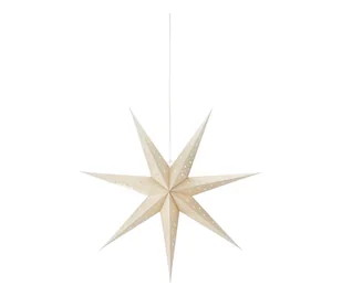 Markslojd Gwiazda wisząca LED Blank, bateria, 75cm, złota - Oświetlenie świąteczne - miniaturka - grafika 1